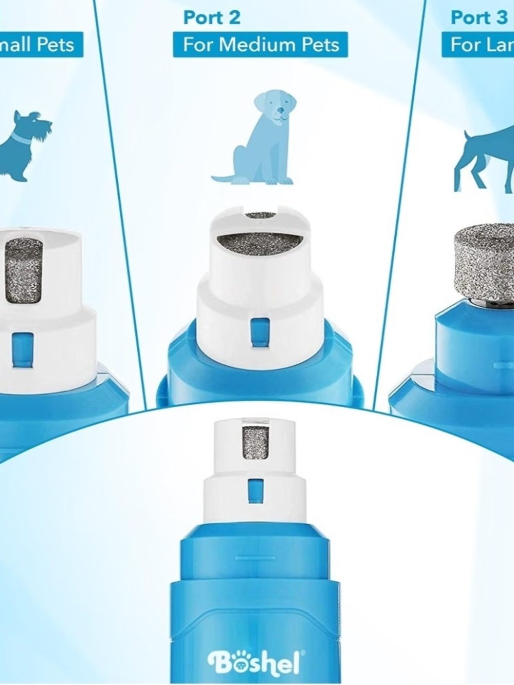 Quiet Noise Pet Nail Grinder for Dogs, Toenail Grinder for Large Breeds to Small - Picture 3 of 7